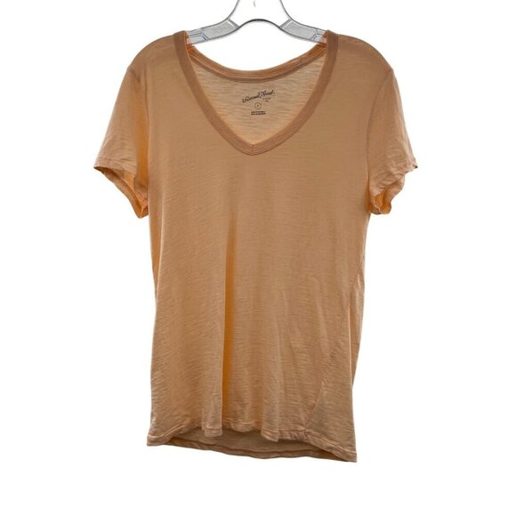 Universal Thread V-Neck Sheer T-Shirt Peach Sie Small - Picture 1 of 9